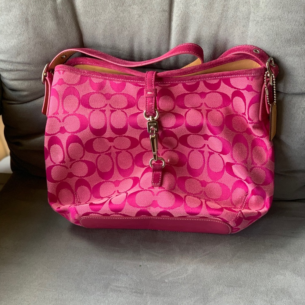 Coach purse pink